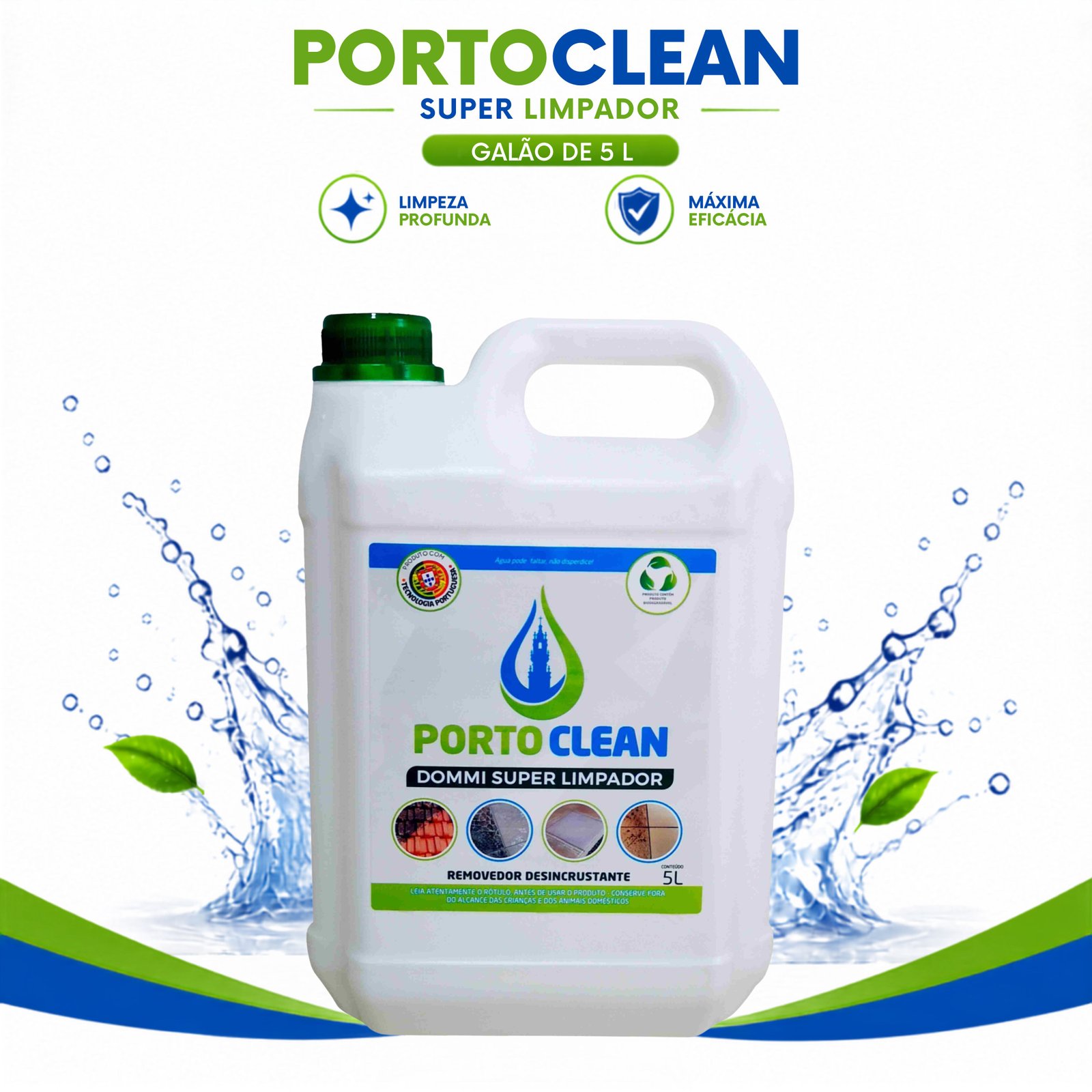 PORTO CLEAN Super Limpador galão de 5 litros